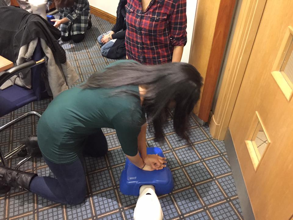 cpr course as part of flu jab training